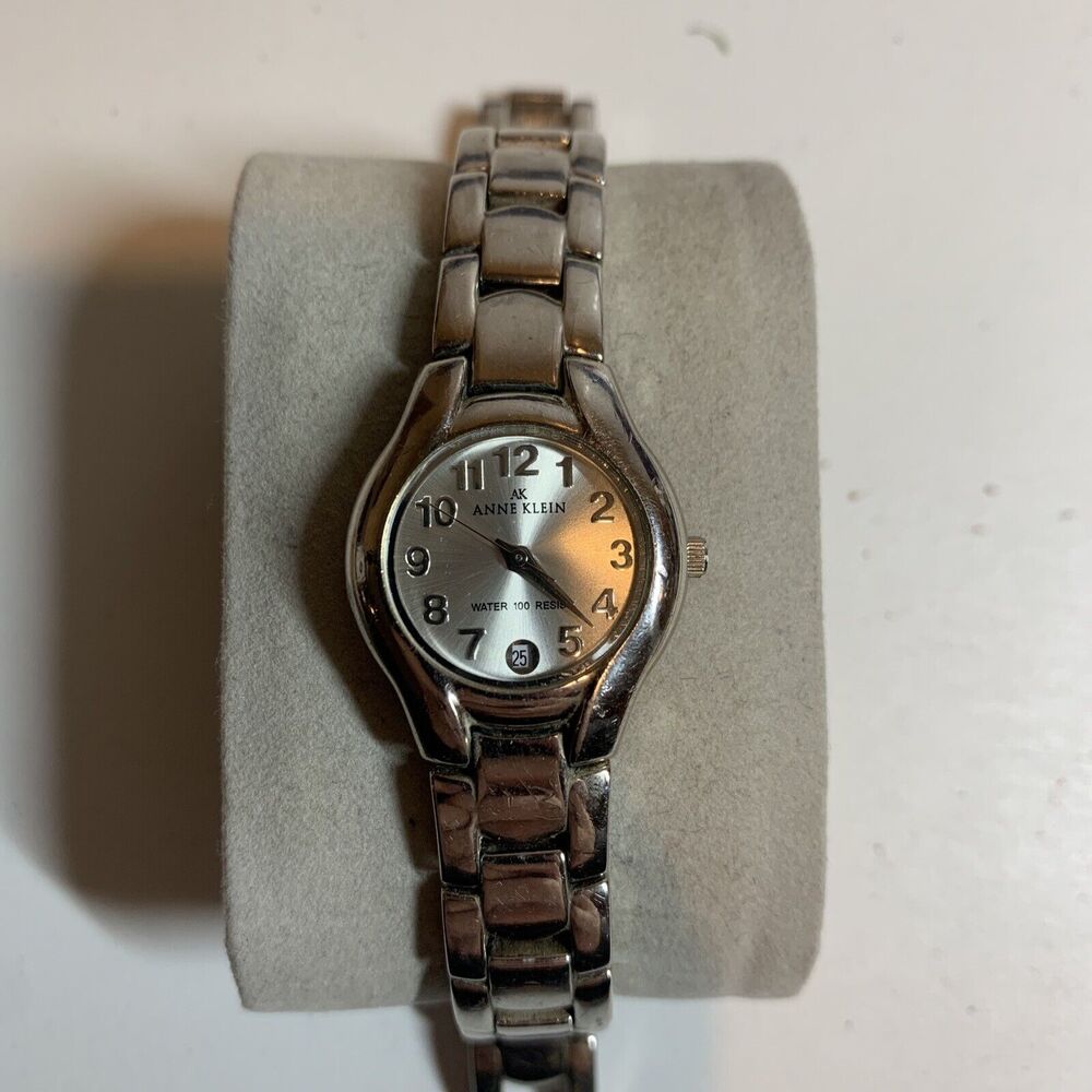 Anne Klein Womens watch 10/6777 Silver Tone Round Face